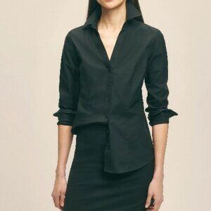 Brooks Brothers Women’s Fitted Non-Iron Cotton Dress Shirt – Color: Black - 6